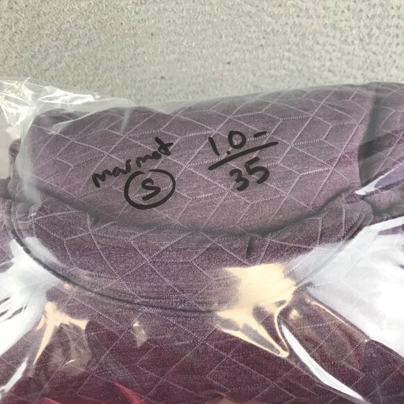 Marmot Quilted Purple Cowl Neck Pullover Womens Long Sleeve Sweater Size SP - Picture 13 of 13